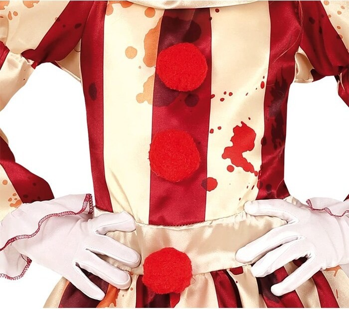 Guirca Costume Carnevale clown assassino travestimento horror per