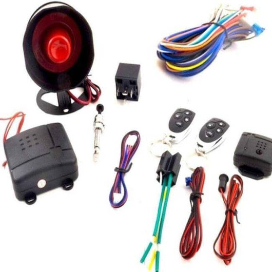 Kit Completo Antifurto Allarme Auto Universale 2 Telecomandi Sirena LED Sensore