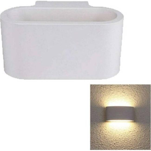 Plafoniera Ovale Bianca da Interno in Gesso GS-5020 Casa Attacco G9 Luce 25watt