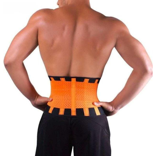 Fascia Modellante Arancione Snellente Doppio Strappo con Stecche Fitness Sport