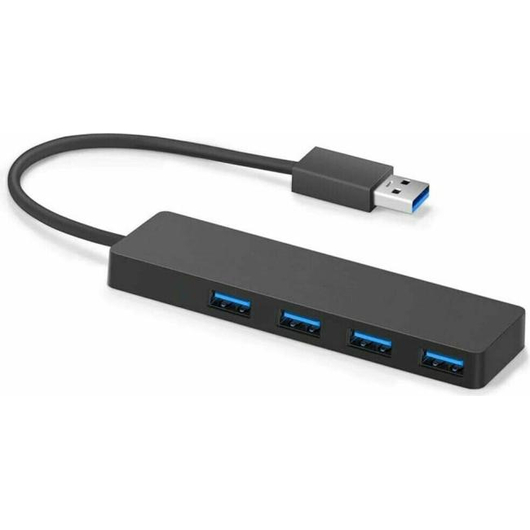 Hub 4 Porte USB 3.0 Trasferimento Dati Computer PC Ultra Sottile Alta Velocità