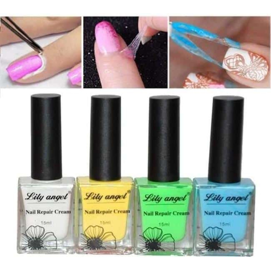 2x Stencil Liquido da 10ml Unghie Nail Art Anti Sbavature Smalto Cuticole Mani