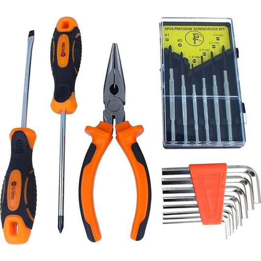 Kit Utensili 17 Pezzi Attrezzi Fai-da-te Professionale Set Manuali Cacciavite