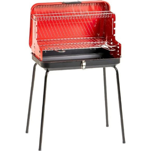 Barbecue Richiudibile Valigetta Griglia in Acciaio 50x36x81cm Campeggio Picnic