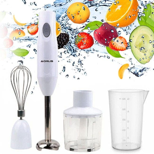 Frullatore ad Immersione 3 in 1 Lame Acciaio 250w Sbattitore Tritatutto Cucina