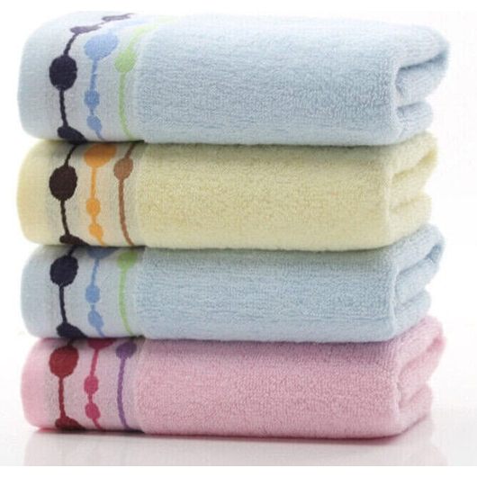 Set 12 Pezzi Asciugamani da Viso Cotone Colorato Morbido 75x35cm Ospite Bagno