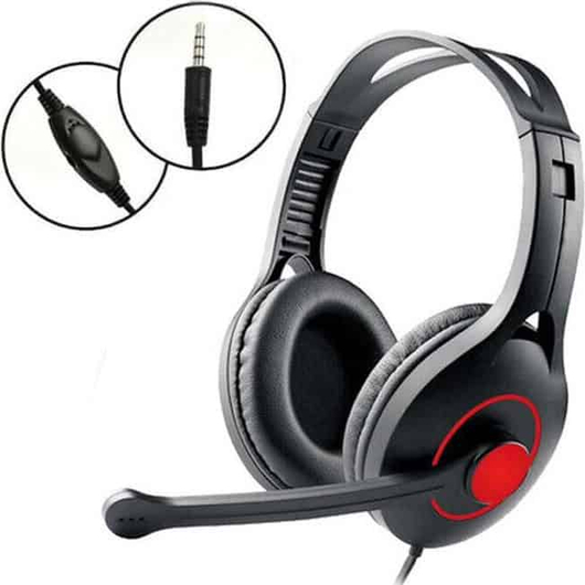 Cuffie da Gaming con Microfono Gioco per PC Jack 3,5 mm con Cavo Console Gamer