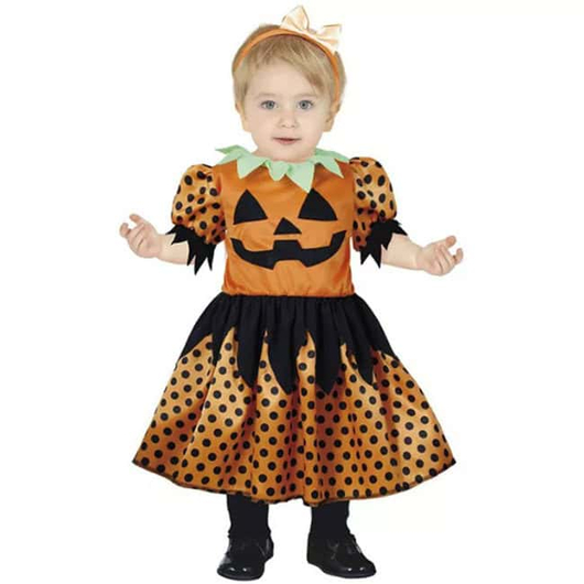 Costume Zucca Neonata 12-18 mesi per Halloween e Carnevale - Vestito...