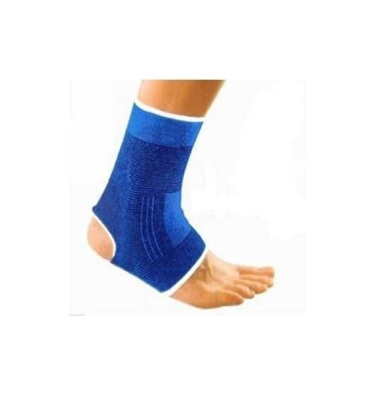 2x Fascia Elastica per Caviglia Elasticizzata Distorsioni Contusioni Blu Piede
