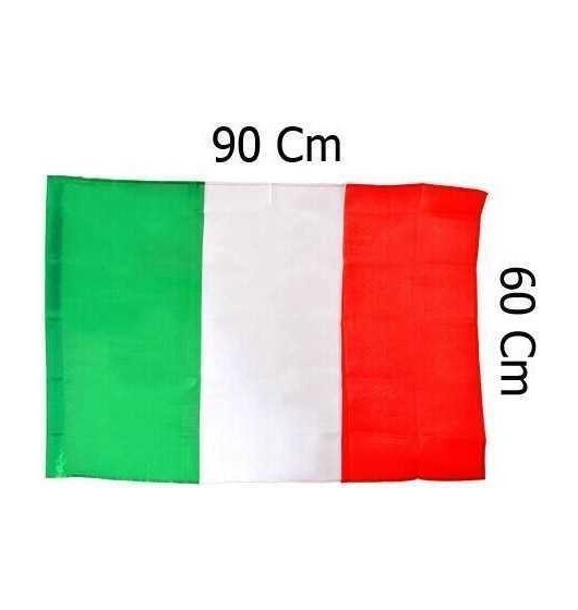 Bandiera italiana tricolore Italia nazionale verde bianco rosso passante asta