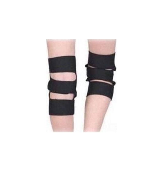 Fascia elastica di protezione per ginocchio con chiusure a velcro per sport