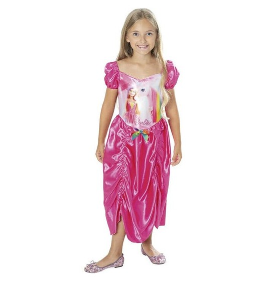 Costume Carnevale Barbie principessa cosplay bambina 3-10 anni festa scuola...